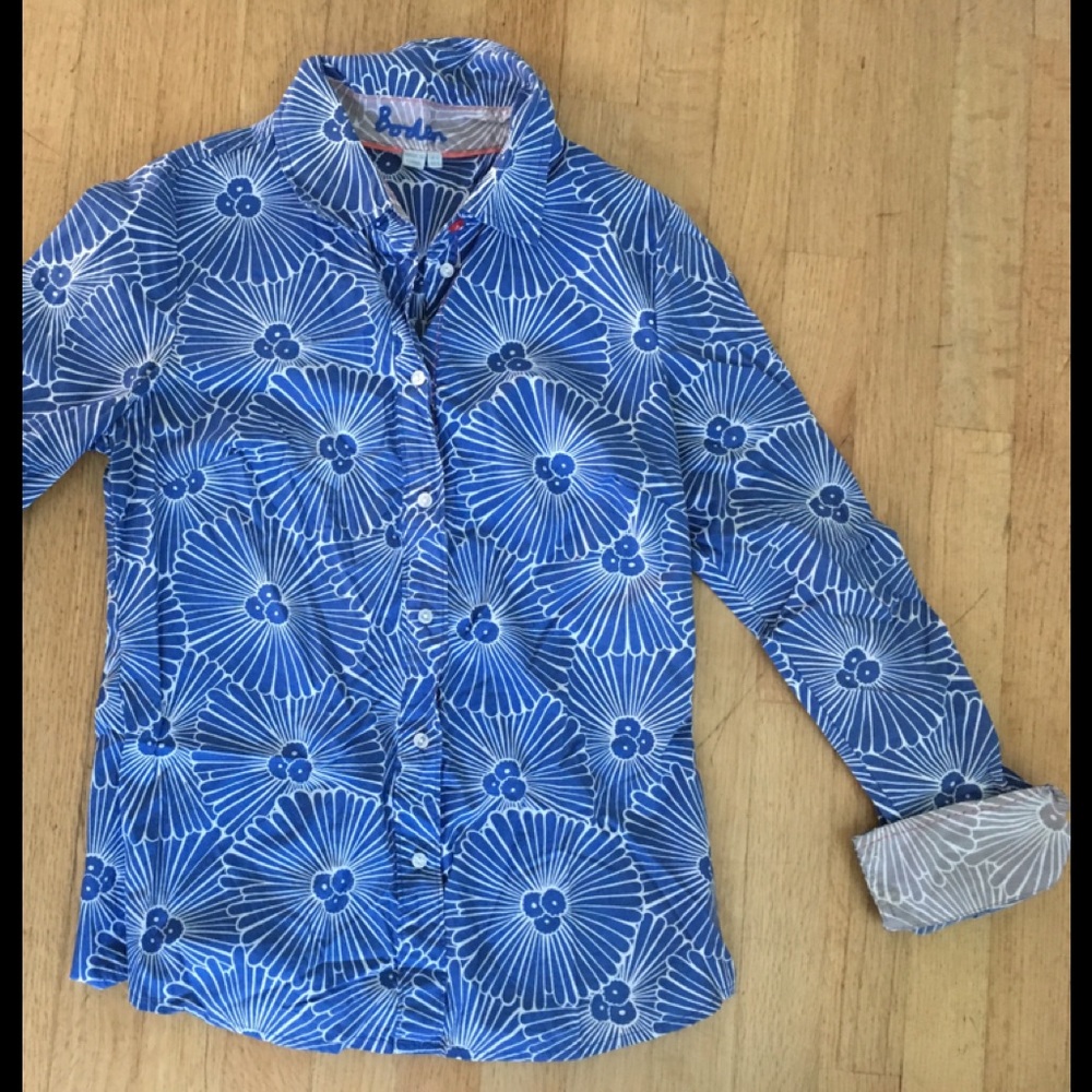 Women’s *Boden* Cotton long sleeved shirt. Size 6.